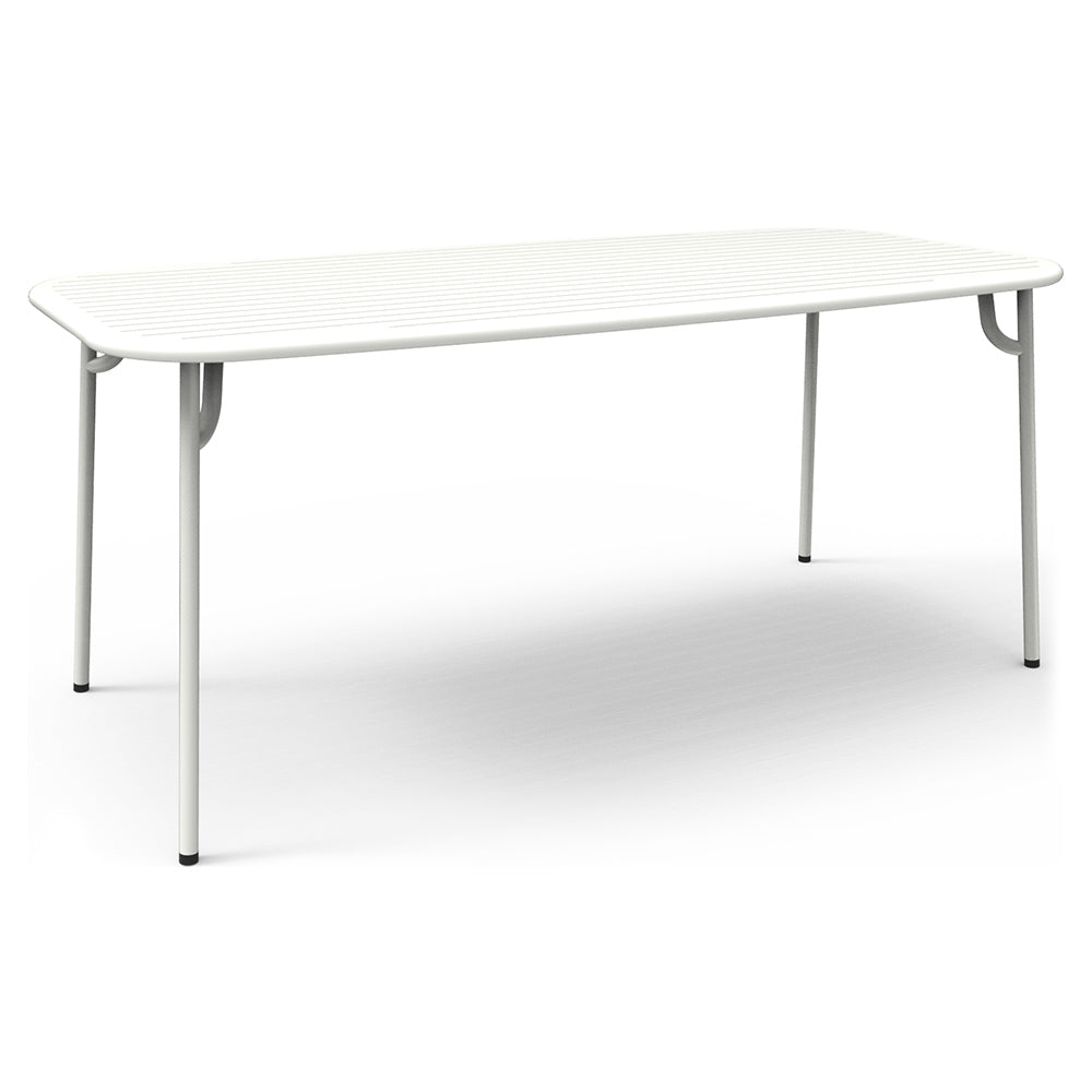 Week-End Rectangular Garden Table - White