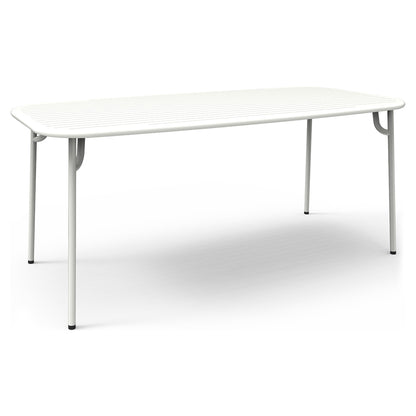 Week-End Rectangular Garden Table - White