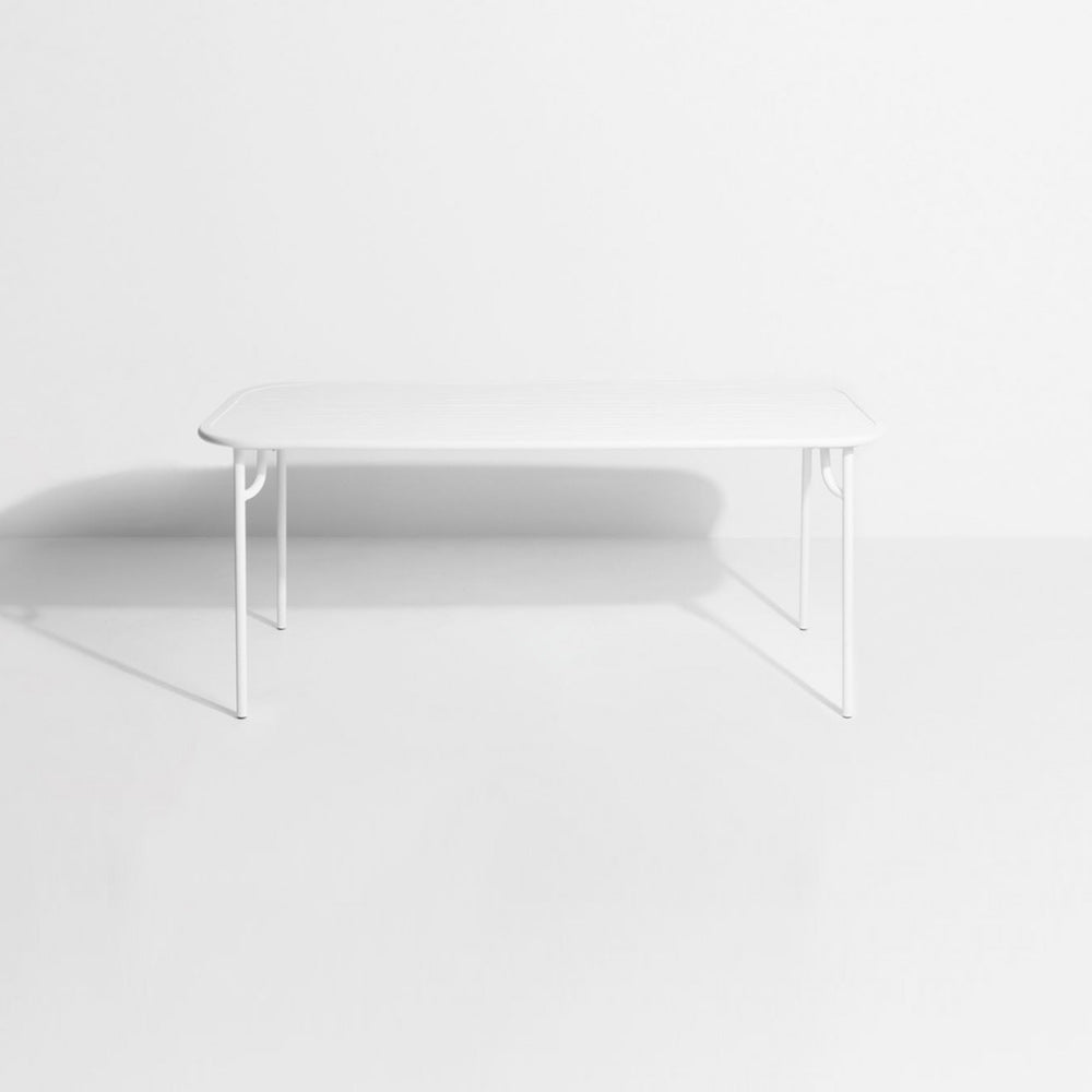 Week-End Rectangular Garden Table - White