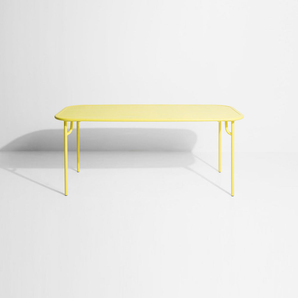 Week-End Rectangular Garden Table - Yellow