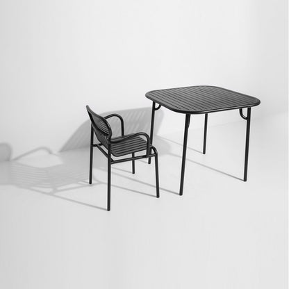 Week-End Square Garden Table - Black