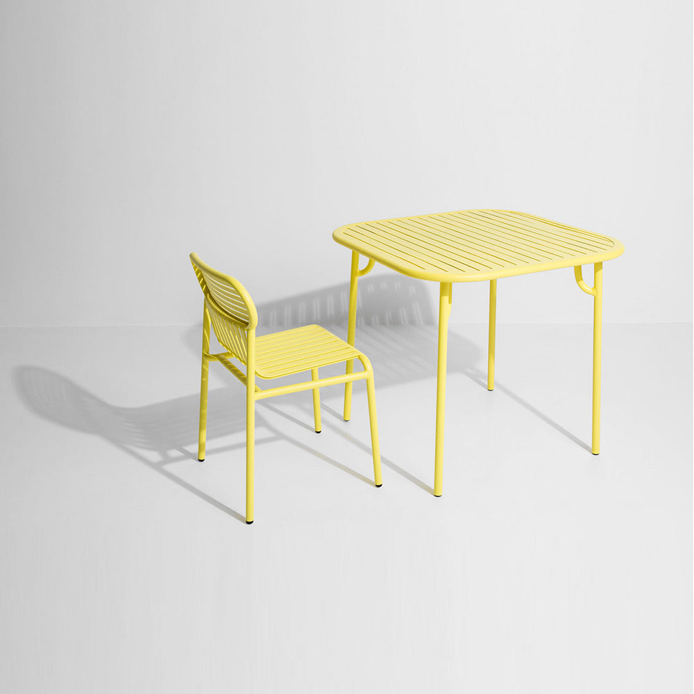 Week-End Square Garden Table - Yellow