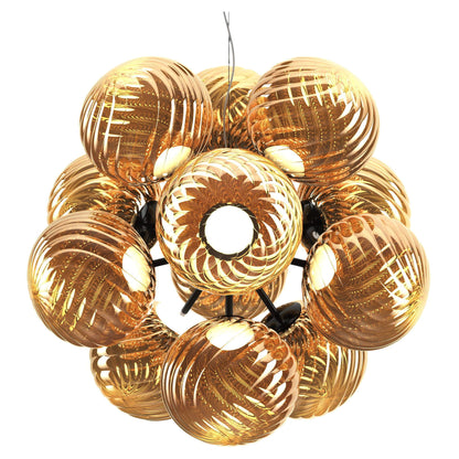 Whirl Burst Chandelier - Gold