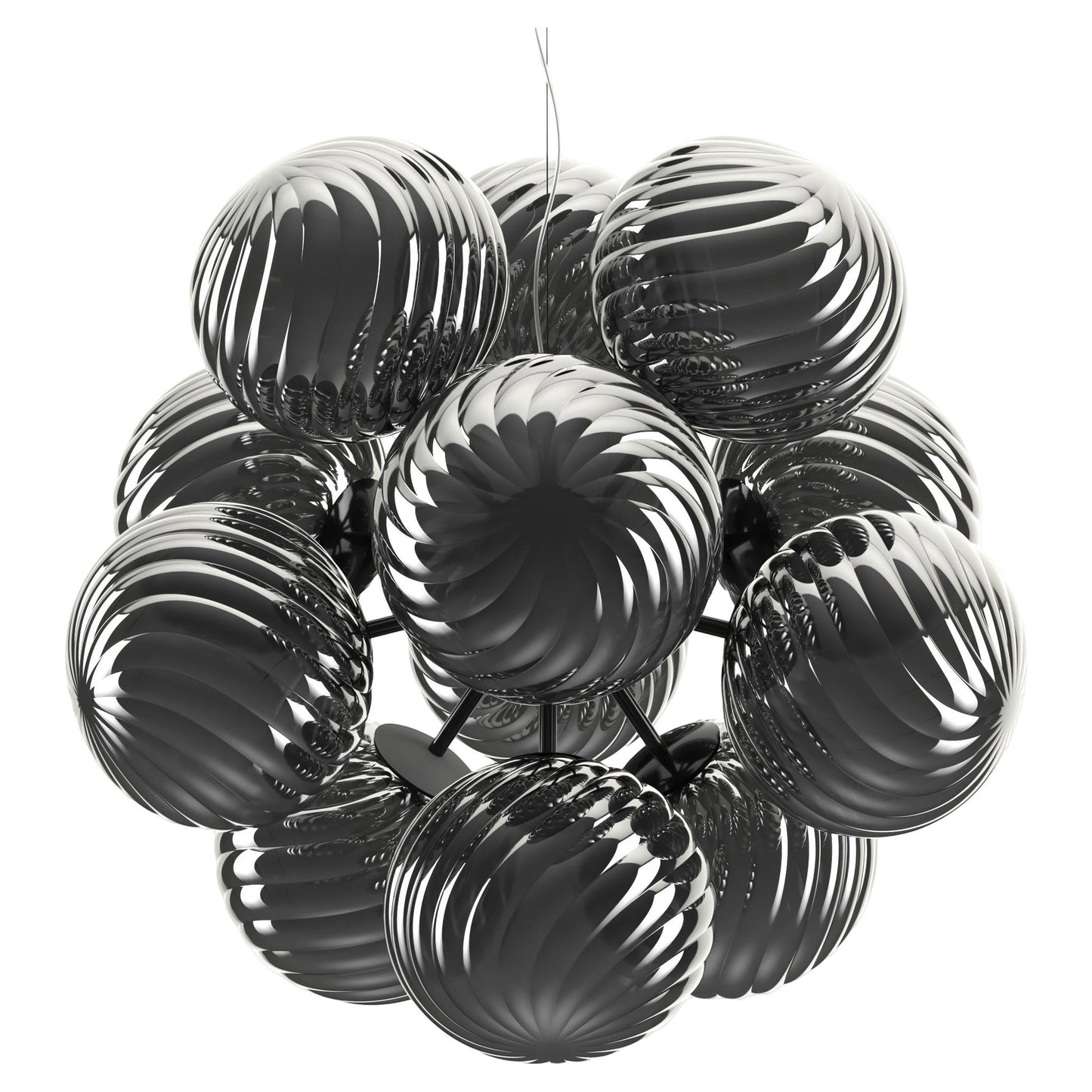 Whirl Burst Chandelier - Silver