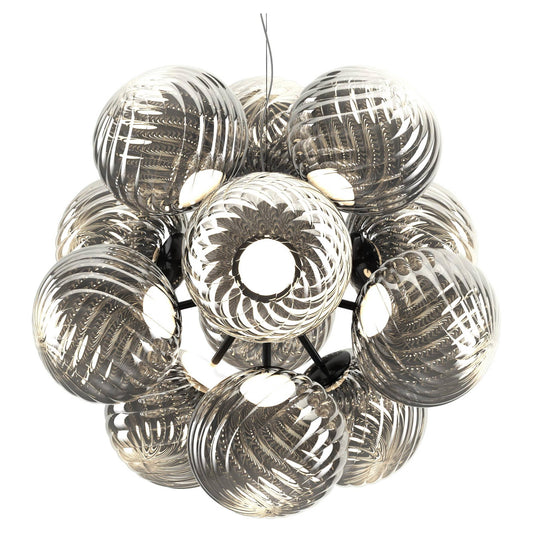 Whirl Burst Chandelier - Silver