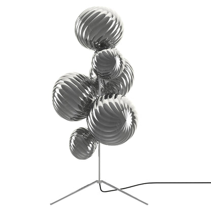 Whirl Floor Chandelier - Silver