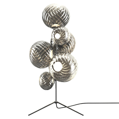 Whirl Floor Chandelier - Silver