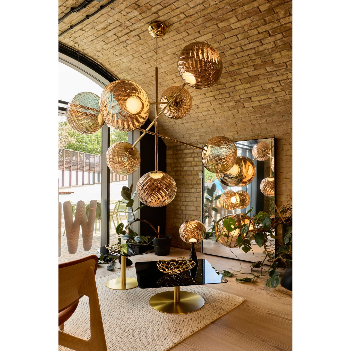 Whirl Large Chandelier - Gold