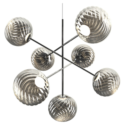 Whirl Large Chandelier - Silver
