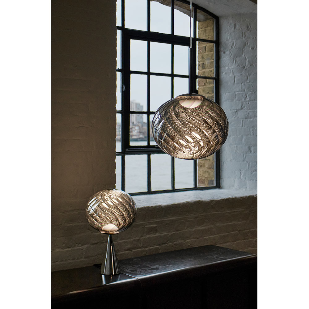 Whirl Large Pendant - Silver