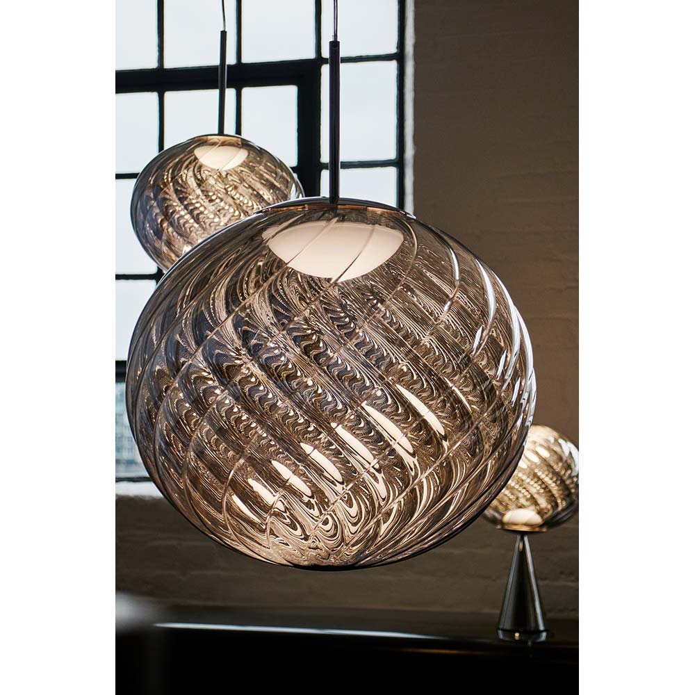 Whirl Large Pendant - Silver