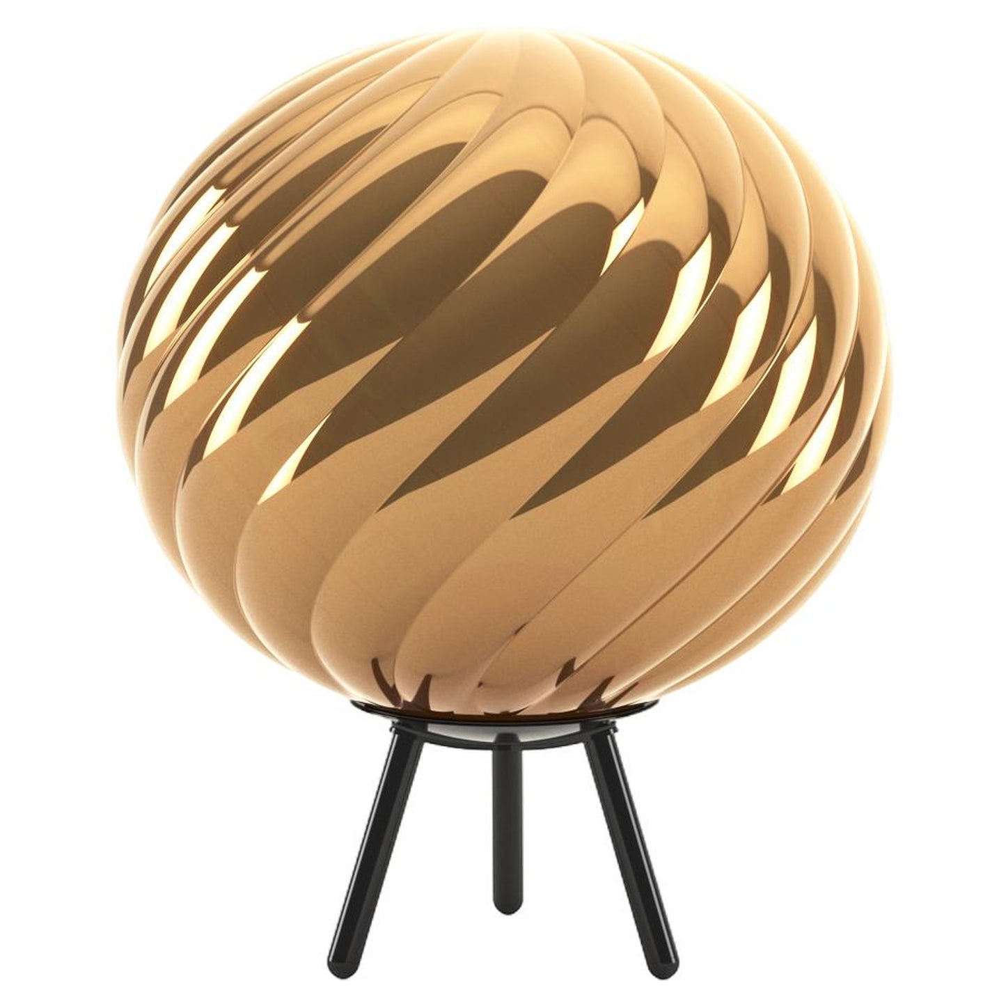Whirl Large Portable Lamp - Gold