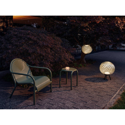 Whirl Large Portable Lamp - Silver