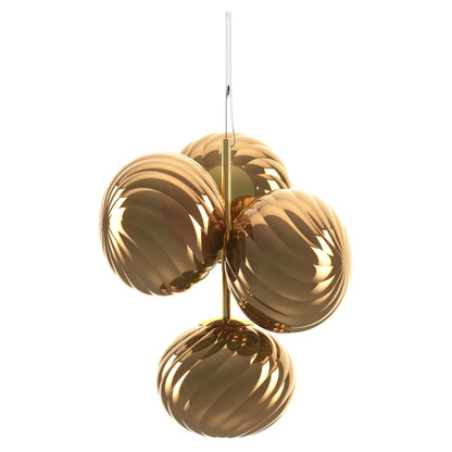Whirl Mini Chandelier - Gold