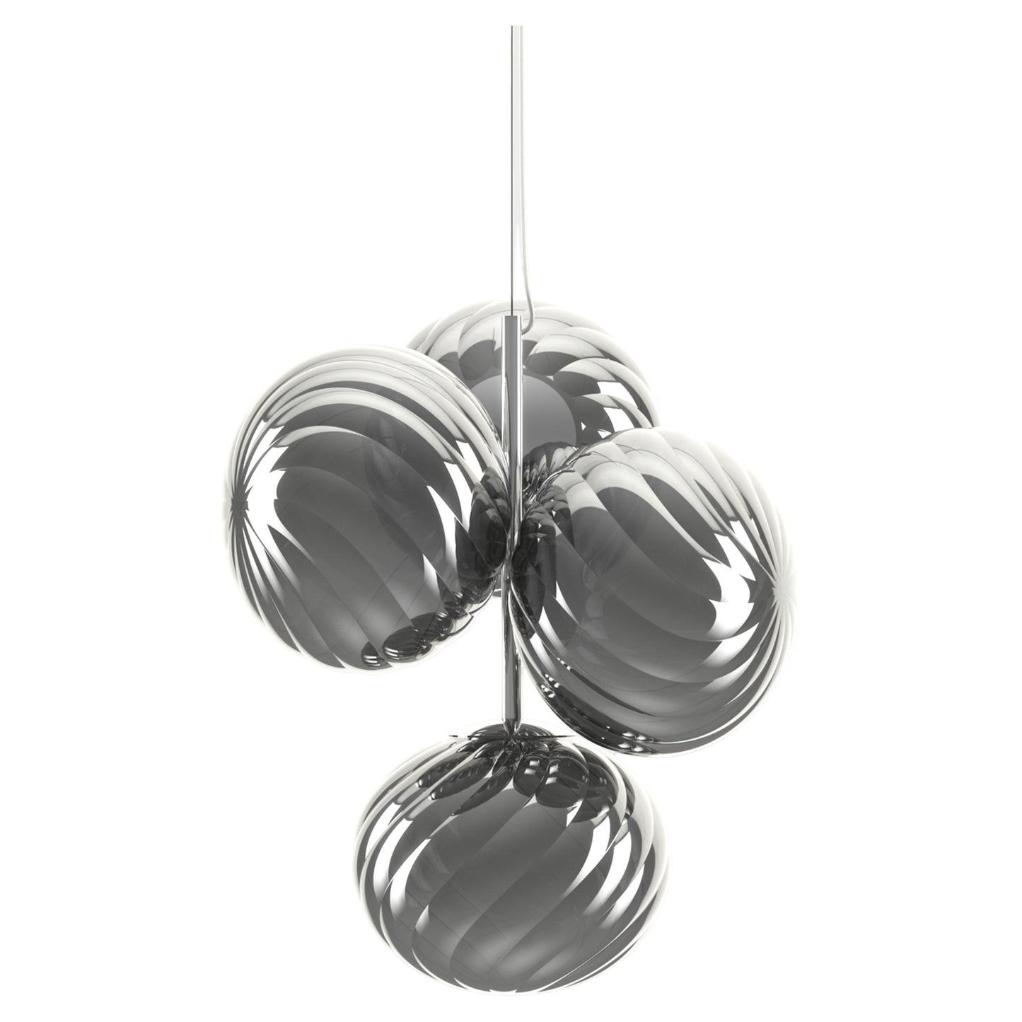 Whirl Mini Chandelier - Silver