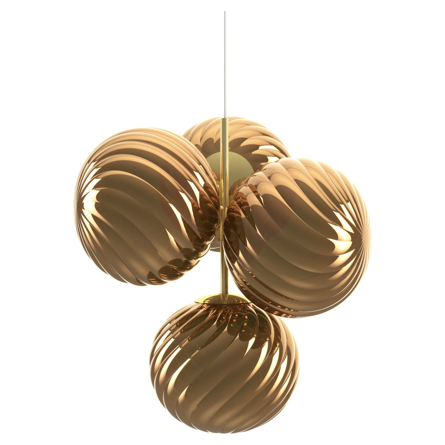 Whirl Small Chandelier - Gold
