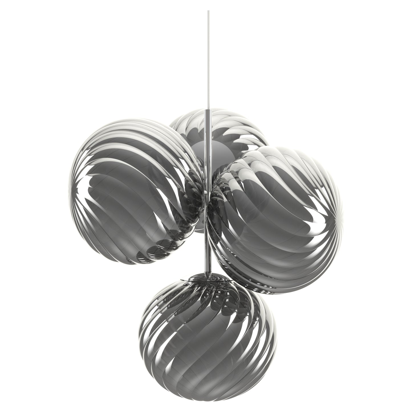 Whirl Small Chandelier - Silver