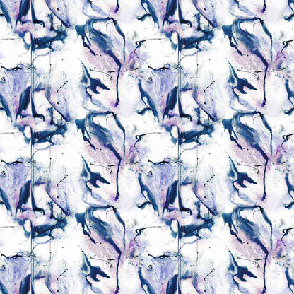 Whirling Dervish Wallpaper - Navy 3 Panels