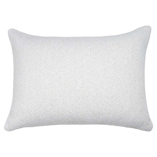 White Boucle Light Outdoor Cushion - Lumbar, Set of 2