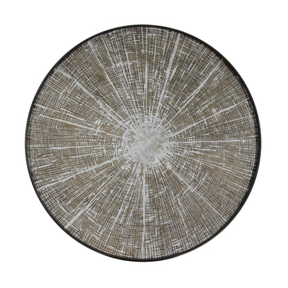 Tray Nesting Tables Low Round XL - Blossom Driftwood and White Slice
