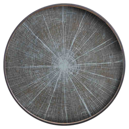 White Slice Wooden Tray - Round, Extra Large