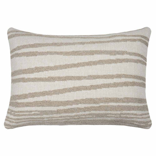 White Stripes Outdoor Cushion - Lumbar, Set of 2