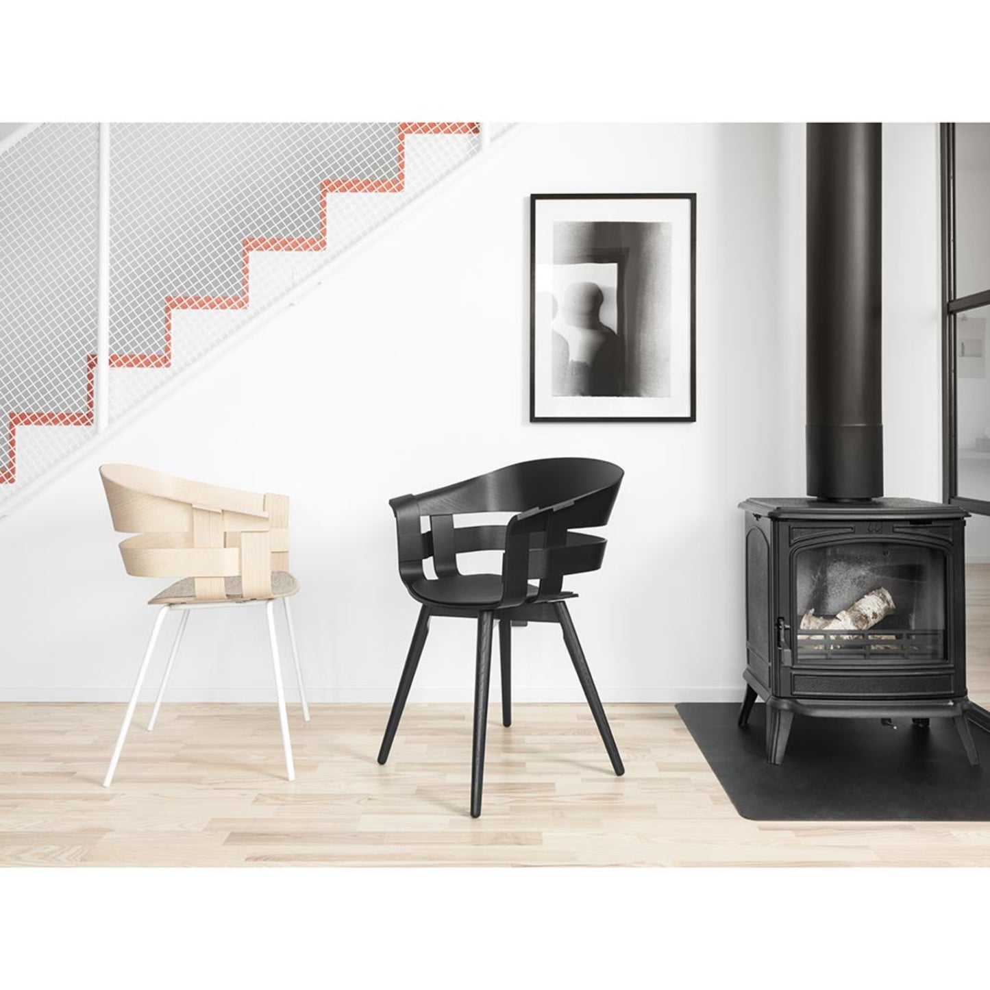 Wick Chair - Black Seat, Black Base