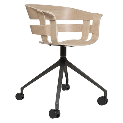Wick Swivel Chair With Wheels