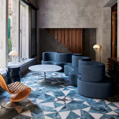 Wire Floor Lamp - Chrome/White