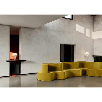 Wire Floor Lamp - Chrome/White