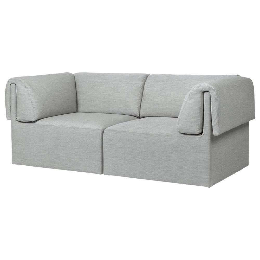 Wonder Modular Sofa - 2 Seater, Light Gray