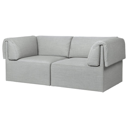 Wonder Modular Sofa - 2 Seater, Light Gray