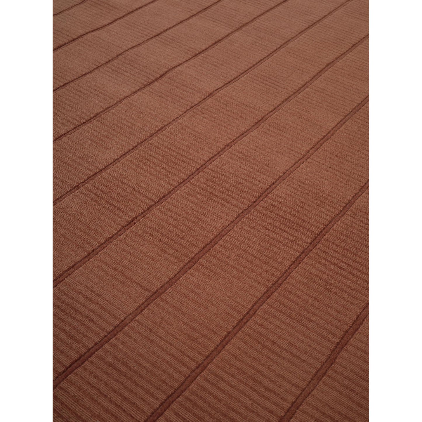 Woven Tatami Rug - Rust