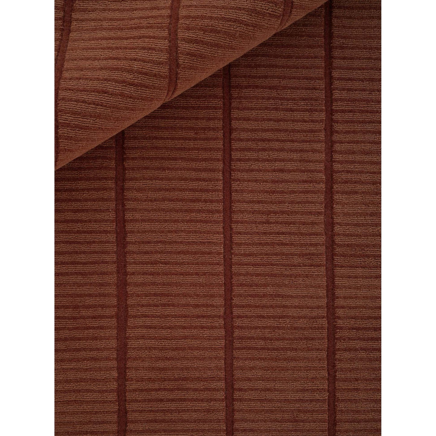 Woven Tatami Rug - Rust