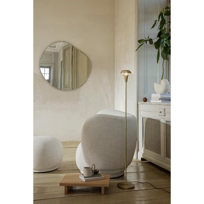 X Large Pond Mirror - Dark Chrome