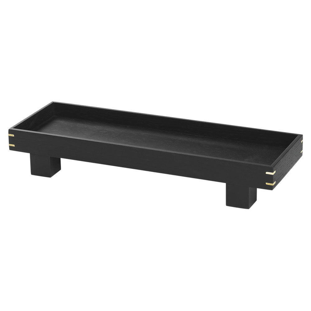 X Small Bon Wooden Tray - Dark Stained Oak