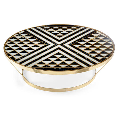 York Round Coffee Table - Noir