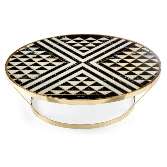 York Round Coffee Table - Noir