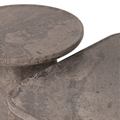 Zane Coffee Table Set - Warm Gray Marble