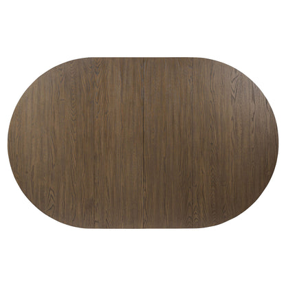 Zelda Round Extension Dining Table - Fawn Oak Veneer