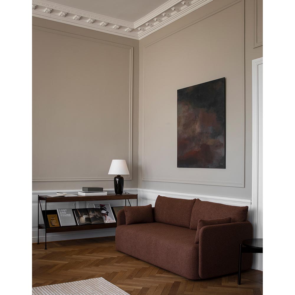 Zet Storage System 27.6''H - Black Steel, Dark Stained Oak