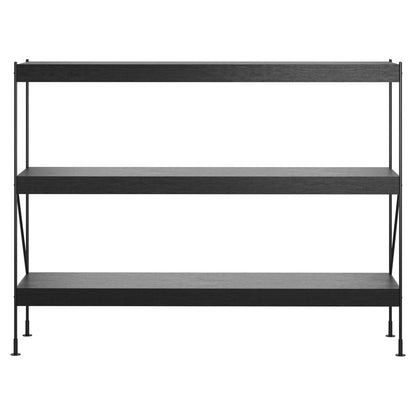 Zet Storage System 44.9''H - Black Steel, Black Oak