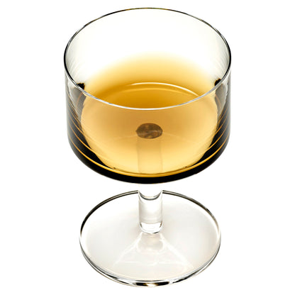 Zuma Amber Champagne Coupe Set of 4