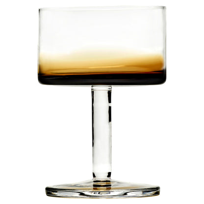 Zuma Amber Champagne Coupe Set of 4