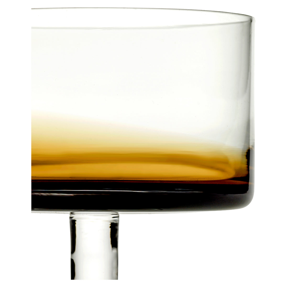 Zuma Amber Champagne Coupe Set of 4