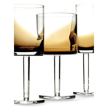 Zuma Amber Champagne Glass Set of 4