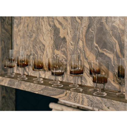 Zuma Amber Champagne Glass Set of 4