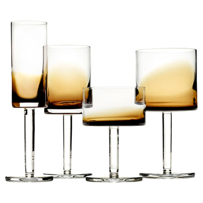 Zuma Amber Red Wine Glass Set of 4
